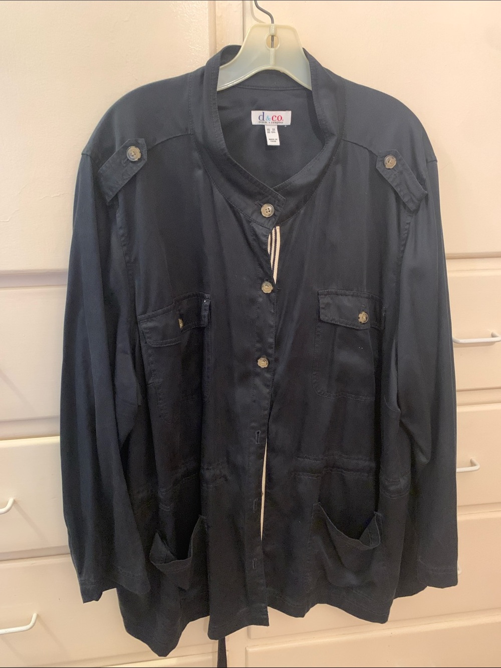Denim & Co. Women's Black Utility Jacket